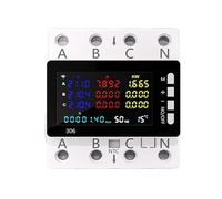 Compteur d'énergie électrique, moniteur AC 85-290V, 80A, 3 phases | Protecteur de surtension for rail à 4 fils, électricité(KWS-306WF with wifi)