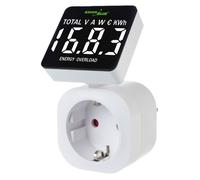 Compteur d'énergie - GREENBLUE - GB620 F - Prise Type F (Schuko) - 16 A / 3680 W - Affichage LCD rotatif