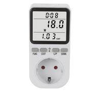 Compteur d'énergie GreenBlue, wattmètre, type F, 220-240V AC, 50Hz, charge max. 16A, IP20, batterie intégrée, GB364 F