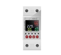 Compteur d'énergie intelligent 63 A AC 230 V, compteur de kilowattheures, protection contre les fuites, les surtensions et les sous-tensions, équipement relais