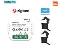Compteur d'énergie intelligent ZigBee bidirectionnel 1, 2 canaux avec transformateur de courant à pince, surveillance de la puissance via application 80A 110V/240V 50/60Hz