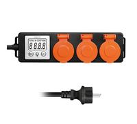 Compteur d'énergie LogiLink EM0008 écran LCD 16A 3600W max pour prise secteur 70x274x51mm