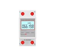 Compteur d'énergie monophasé AC 230/220V 80A, tension sur Rail Din, consommation de courant, wattmètre numérique LCD(DDS6619-006)