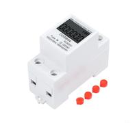 Compteur d'énergie monophasé avec écran LCD rétroéclairé pour AC 220 V 50 A 60 A numérique KWh/Watt/compteur d'heures LED rouge (sans rétroéclairage)