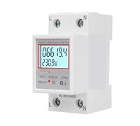 Compteur d'énergie monophasé, DDS6619 1 phase 2 fils LCD affichage numérique wattmètre rail Din kwh mètre AC 230 V(DDS6619-006)