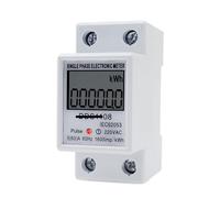 Compteur d'énergie monophasé LCD, DDS1108KWH Rail Din kwh mètre AC numérique Watt-heure mètre 220V 60A