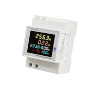 Compteur d'énergie monophasé, moniteur de consommation d'électricité sur rail DIN, voltmètre, ampèremètre, watt, kWh, fréquence, AC 40-300 V, 100 A