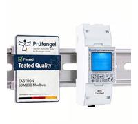 Compteur d'énergie monophasé SDM230 Modbus RS485, moniteur de consommation d'énergie, 100 ampères kWh, compteur d'énergie pour rail DIN, Modbus RS485 RTU avec rétroéclairage, certifié MID