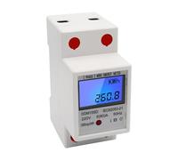 Compteur d'énergie monophasé sur Rail DIN 5-80A 220V 50Hz, compteur électronique KWh avec rétro-éclairage LCD, compteur d'énergie électrique DDM15SD