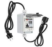 Compteur d'énergie numérique mobile Eikuavons, 16A, 400V, type CEE, avec disjoncteur différentiel IP67, câble de 3 mètres