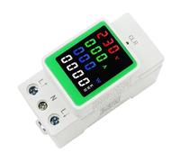 Compteur d'énergie sur rail DIN 80-270 V 100 A Compteur électronique kWh Wattmètre Ampèremètre numérique multiple Voltmètre
