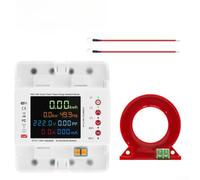 Compteur d'énergie triphasé 4P Smart WiFi avec protection contre les fuites, compatible Tuya, écran LCD, protection contre les surtensions/sous-tensions, télécommande, AC380V, pour l'industrie et la