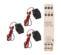 Compteur D'énergie triphasé Intelligent WiFi 0-100 A Volts Moniteur de Consommation D'énergie Application Télécommande Écran LCD avec 3 Capteurs