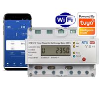 compteur d'énergie triphasé jusqu'à 80A TUYA WiFi 2 voies Compteur d'énergie PV