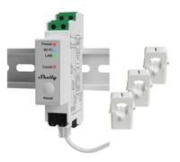 Relais Wi-Fi Shelly Pro 3EM Connectivite Wi-Fi Ethernet Bluetooth Suivi de l'energie DIN