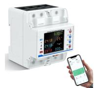 Compteur d'énergie WiFi triphasé, 100 A, 380 V, avec écran couleur