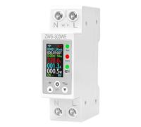 Compteur electrique connecté 63A TUYA compteur électrique wifi Intelligent compteurs d'énergie monophasé AC80-300V avec Protection contre les fuites de surcharge de surintensité ZWS-303WF