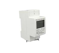Compteur électrique monophasé à deux fils avec écran LCD numérique 80 A for rail DIN Consommation d'énergie kWh AC 220 V 230 V 50 Hz/60 Hz