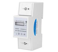 Compteur Électrique Monophasé Compteur d'Énergie Numérique XTM35S 220V Wattmètre Consommation Digital 2P sur Rail DIN KWh Mètre (15 (60) A)