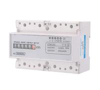 Compteur électrique triphasé mécanique 20-80A | Module DIN rail, 220/380V tension, boîtier robuste, usage industriel domestique