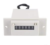 Compteur électromagnétique 6 chiffres CSK6-YKW Compteur d'impulsions DC 12 V Affichage numérique haute précision pour systèmes de contrôle d'automatisation industrielle