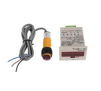 Compteur électronique Affichage LED à 6 chiffres Compteur 1-9999999 Interrupteur à barrière lumineuse NPN réglable Compteur numérique résistant aux chocs