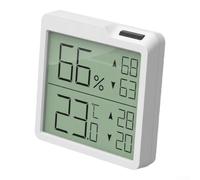 Compteur électronique de température et d'humidité pour un usage domestique, moniteur précis du climat intérieur avec fonction d'enregistrement max min, idéal pour les chambres de bébé, les crèches