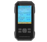 Compteur EMF Numérique LCD, Détecteur EMF, Inspection des Signes 5G et des Fréquences Radio 10GHz, pour la Maison, le Bureau, la Chasse aux Fantômes en Plein Air (BLACK)
