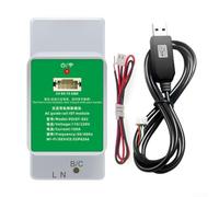 Compteur Énergie WiFi Monophasé Rail Din 100A ABS | WiFi intégré, mesure kWh/volts/ampères, boîtier ABS ignifuge, montage rail din, 100A max