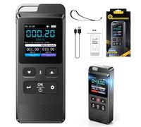 Compteur Geiger GC-02, Détecteur de Rayonnement Nu ire Rechargeable, 4 Modes d'affichage, 5 Unités de Dosage, 10 Jeux de Données, Dosimètre de Rayonnement Portable pour Rayons Bêta, Gamma et X
