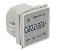 Compteur Horaire Mécanique, Compteur de Minuterie Industriel avec Indicateur, HM?2/UWZ48 220?240V 0,3W, pour Générateurs, Compresseurs, Scies à Chaîne et Appareils Industriels