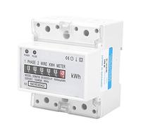 Compteur kilowattheure adapté à la norme DIN EN50022 | Compteur d'énergie électrique de type rail DIN. Pour électriques.