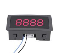 Compteur Numérique Automatique DC LED Affichage 4 Chiffres 0 à 9999 Compteur de Panneau Professionnel avec Contrôle Câble Haut/Bas Plus/Moins (Rouge) pour Comptage Précis Industriel