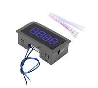 Compteur Numérique Automatique Mini 4 chiffres 0-999 Haute Précision Compteur Haut/Bas Plus/Moins Panneau Compteur avec Câble(Bleu)