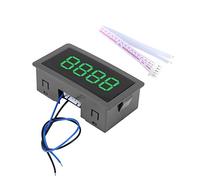 Compteur Numérique Automatique Mini 4 chiffres 0-999 Haute Précision Compteur Haut/Bas Plus/Moins Panneau Compteur avec Câble(Vert)