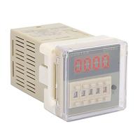 Compteur numérique Dh48J-8A 3W LCD Compteur électronique Mécatronique en plastique pour la communication via le contrôle automatique avec télécommande (12VAC/DC)