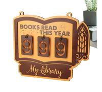 Compteur pour Compter les Livres Lus Décoration Suspendue en Bois pour