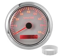 Compteur RPM Tachymètre, 85mm/3.35in 0-8000RPM Tachymètre Numérique Universel Compteur RPM Tachymètre RPM étanche Tachymètre Hors-Bord Marin pour Voiture Bateau Marine RV 9-32V(blanche)