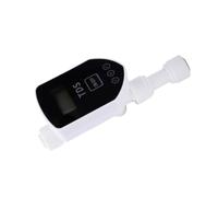 Compteur TDS en Ligne avec Arrêt Automatique, Raccord Rapide 1/4 Pouce | Grand écran LED, lectures précises ± 2%, pour systèmes RO, aquariums