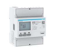 COMPTEUR TRI 80A MBUS MID - GESTION DU BATIMENT HAGER ECM380D