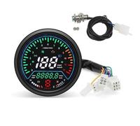 Compteur Vitesse Moto 12V Odomètre Jauge Tension | Indicateur Numérique Multifonction Universel Tachymètre Niveau D'huile(With Sensor)