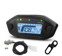 Compteur vitesse moto Universel Pour 1,2,4 Cylindres 10000 Tr/min Moto Affichage Odomètre Tachymètre Avec Capteur Numérique Tableau De Bord Jauge