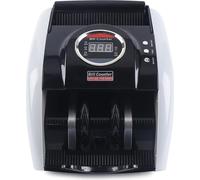 Compteuse d'argent portable - Compteuse de billets - Détection UV des faux billets - 900 billets/min - Fonction addition - Alimentation secteur sans batterie - Noir
