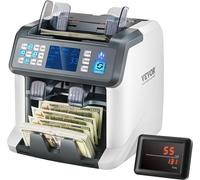 Compteuse de billets avec 2 CIS SN UV IR MG DD multidevises