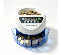 Compteuse de Monnaie Rapide avec Mode de Lot pour Détaillants | Organisateur Automatique Idéal pour Supermarchés Gagnant un Temps Précieux sur le Traitement de Monnaie(GBP)