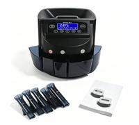 Compteuse de Monnaie Rapide avec Mode de Lot pour Détaillants | Organisateur Automatique Idéal pour Supermarchés Gagnant un Temps Précieux sur le Traitement de Monnaie(USD)