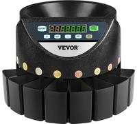 Compteuse et trieuse de pièces en euros 500-1000 pièces Machine électronique automatique de comptage de pièces en euros 300 pièces par minute avec 8 tiroirs à pièces pour les écoles, les magasins et l