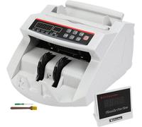 Compteuses de billets Compteuse d'argent avec affichage LED Compteuse de billets professionnelle avec détecteur de faux billets, UV/MG, 1000 billets/minute, compte uniquement le nombre de feuilles