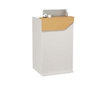Comptoir d'accueil moderne, for coiffeurs, centres de beauté, magasins | Petite table de réception, avec tiroirs verrouillables, classeur, facile à assembler(Gray,100cm)