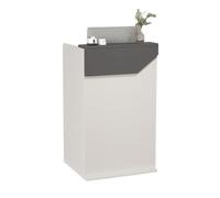 Comptoir d'accueil moderne, for coiffeurs, centres de beauté, magasins | Petite table de réception, avec tiroirs verrouillables, classeur, facile à assembler(Beige,60cm)